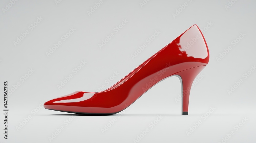 Red high heel shoe Red high heel shoe