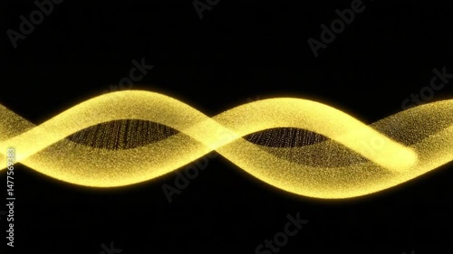 HD VIdeo 2 golden waves bursting into one another smoothly good for video introduction effects