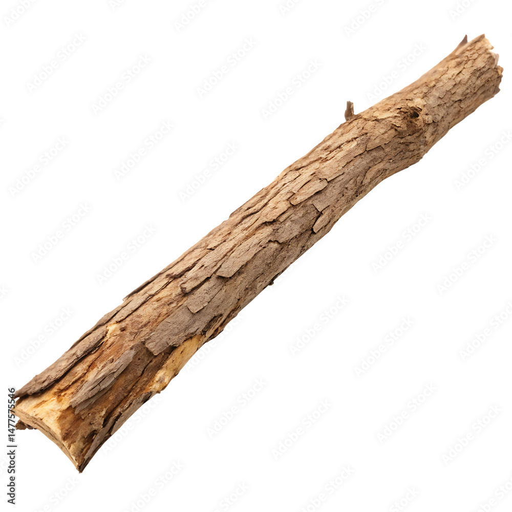 Naklejka premium Dry branch isolated on a transparent background