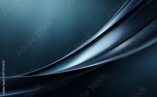 Elegant Dark Blue Abstract Swirling Design Background Texture for Modern Presentations and Websites