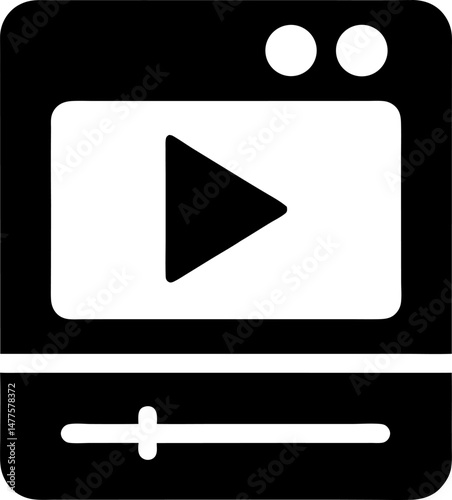Free Download website video player icon sign vector
 - GFXLoad