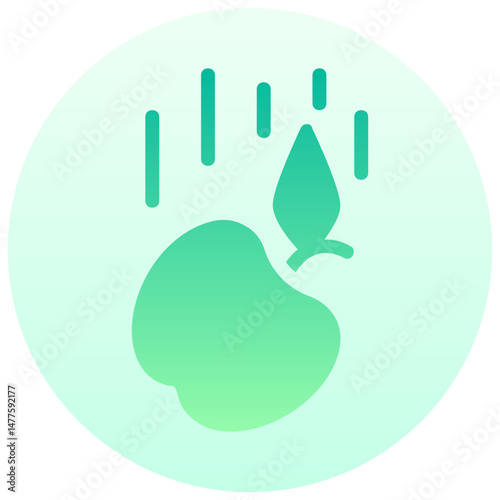 gravitation teory vector round gradient icon