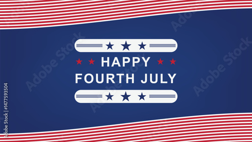 Celebrate Fourth of July With Festive Decorations and Patriotic Spirit in a Vibrant Setting