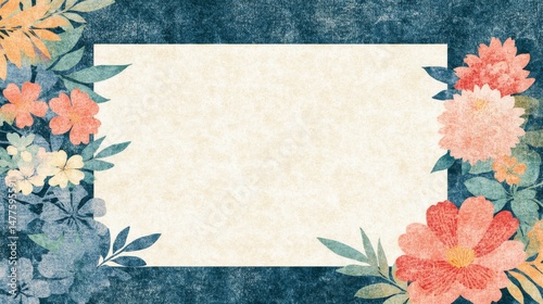 Floral Banner, AI generated