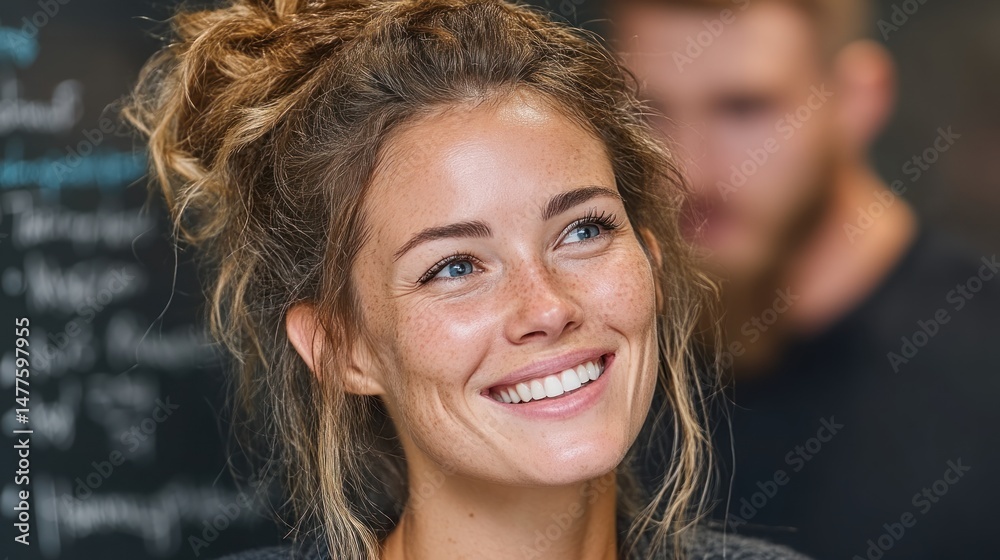 Fototapeta premium Smiling woman portrait