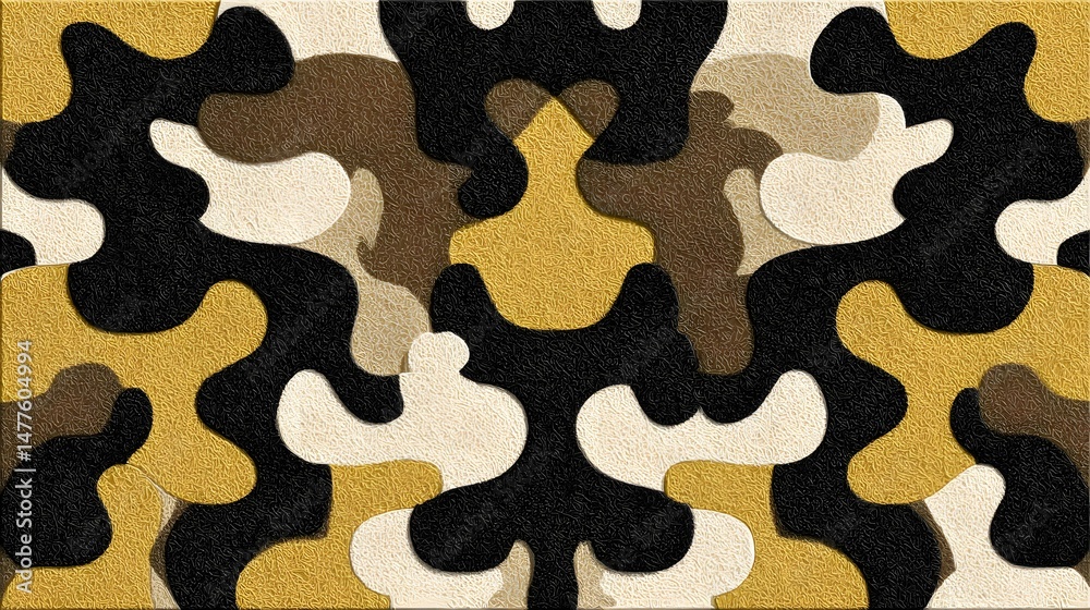 Fototapeta premium pattern in kaleidoscopic style with earthy tones