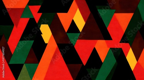 pattern in kaleidoscopic style with earthy tones