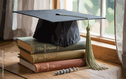 Graduation Celebration Illustration