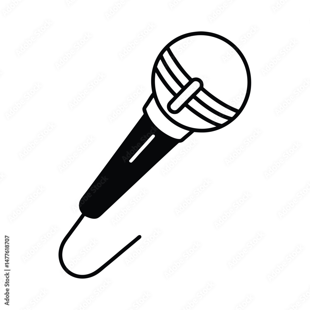 microphone vector illustration