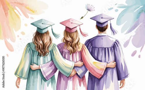 Graduation Celebration Illustration