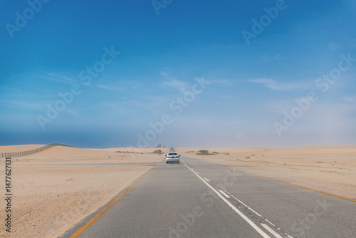 The main street C34, Swakopmund-Henties Bay, Namibia
