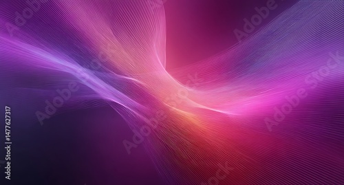 Abstract Purple Pink Wave Background Design Elegant Swirling Particle Texture Digital Art