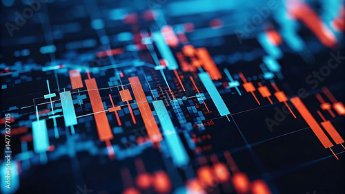 holographic forex trading dashboards projecting from a dark glass floor