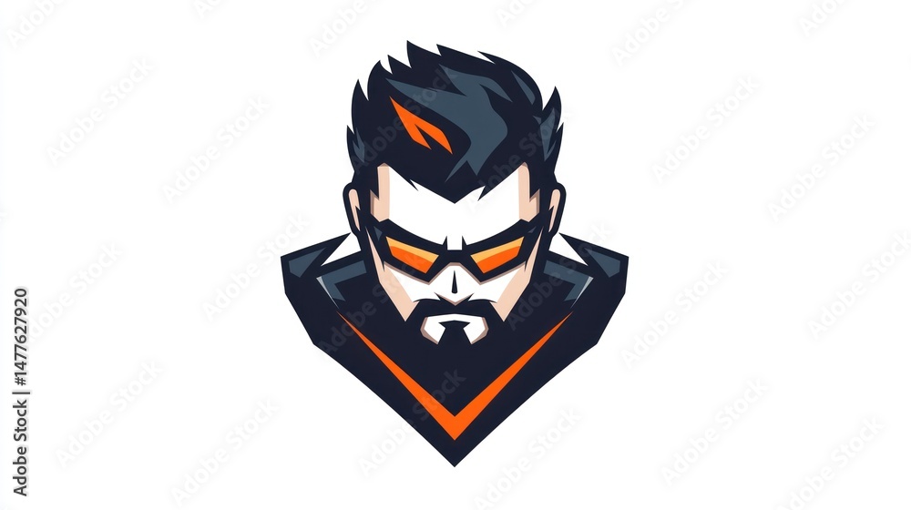 Fototapeta premium Stylish male avatar (2)