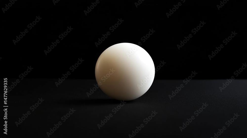 Single white sphere on black background Single white sphere on black background