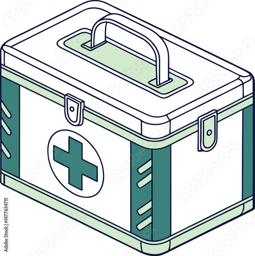 vector illustration of a first aid box