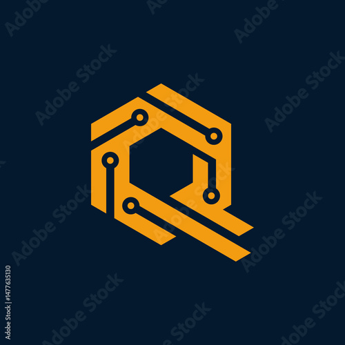 Minimalist Modern Q Initial technology Design