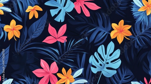 Tropical Floral Pattern (7)