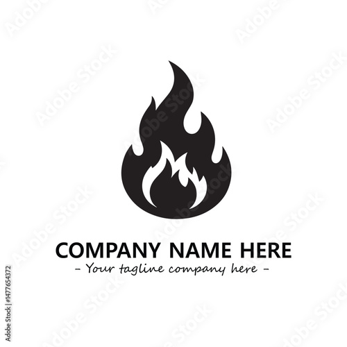 Fire Logo Company Design Illustration Vector Graphic Image