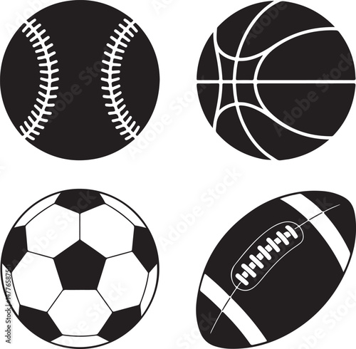 Soccer Players Silhouette Set: A collection of six dynamic soccer players silhouettes captured in action, showcasing various dribbling techniques and athletic postures. 