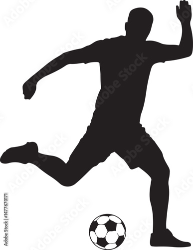 Dynamic Football Player Silhouette

Soccer Kick Action Vector Art

Goal Scoring Football Design

Championship Soccer Illustration

