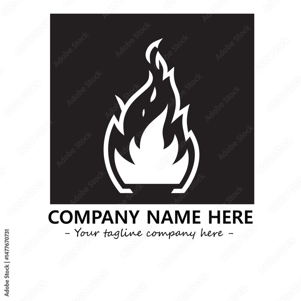 Fire Logo Company Design Illustration Vector Graphic Image Fire Logo Company Design Illustration Vector Graphic Image
