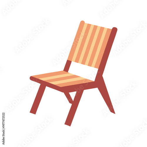 garden chair vector