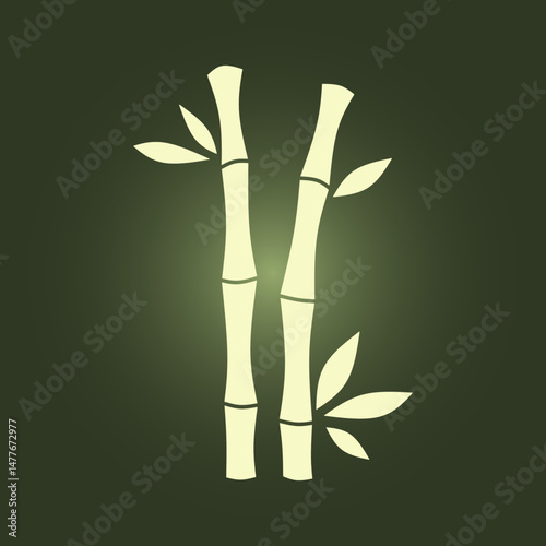 Bamboo trendy artwork superb abstract vector illustration colorful useful design