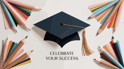 Graduation Celebration Illustration