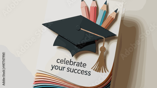 Graduation Celebration Illustration