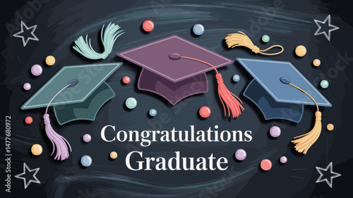 Graduation Celebration Illustration