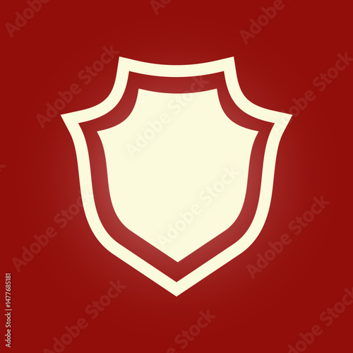 Shield trendy artwork delightful abstract vector illustration colorful useful design