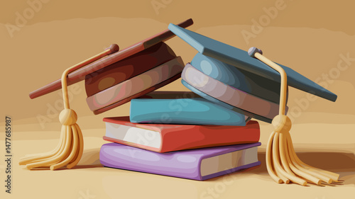 Graduation Celebration Illustration