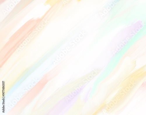 Soft Pastel Watercolor Background with Brush Strokes