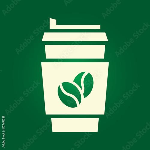 Cup trendy artwork magnificent abstract vector illustration colorful useful design