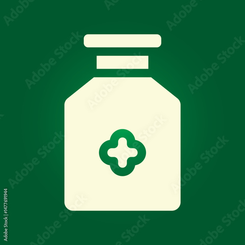 Medicine bottle trendy artwork magnificent abstract vector illustration colorful useful design