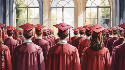 Graduation Celebration Illustration