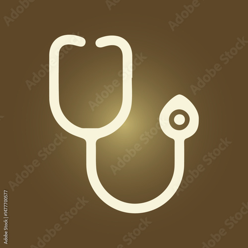 Stethoscope trendy artwork ravishing abstract vector illustration colorful useful design