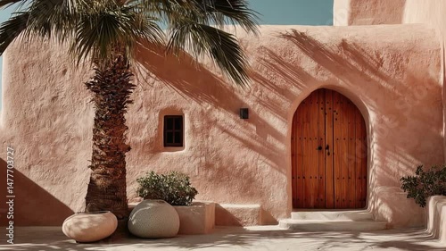 Warm, earthy tones highlight traditional architecture, inviting exploration and tranquility