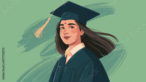 Graduation Celebration Illustration