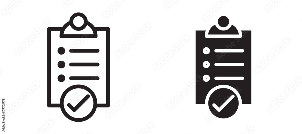 Fototapeta premium Compliance icon in black modern and lines and solid