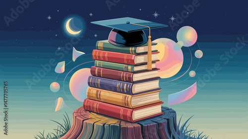 Graduation Celebration Illustration