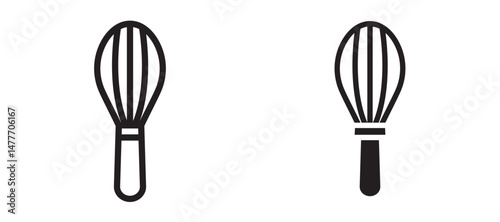 Beater icon in black modern and lines and solid