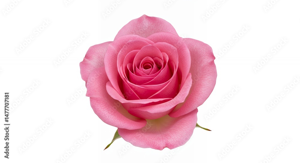 Single pink rose close up Single pink rose close up