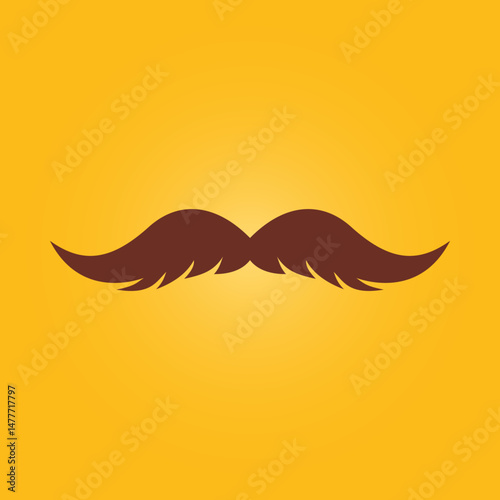 Moustache trendy artwork good abstract vector illustration colorful applicable design