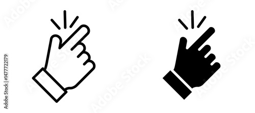 Easy icon in black modern and lines and solid