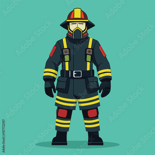 Firefighters in Motion Centered Artwork