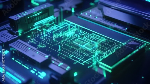 Wallpaper Mural Connecting the future, this image showcases the pivotal role of network infrastructure in supporting emerging technologies. Torontodigital.ca