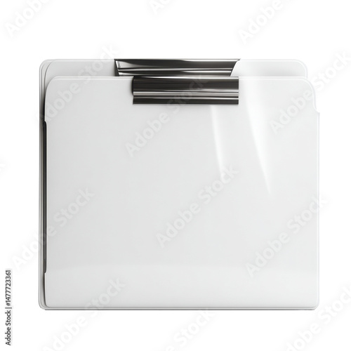 Mini document folder, ultra realistic uhd photo, on transparent background
