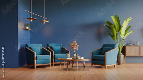 modern living room with sofa